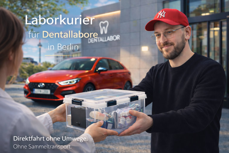 Übergabe Dental-Transportbox